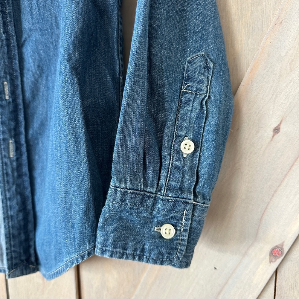 Boys Ralph Lauren Long-sleeve Button Down Chambray Denim Shirt size S (8) - Picture 2 of 5